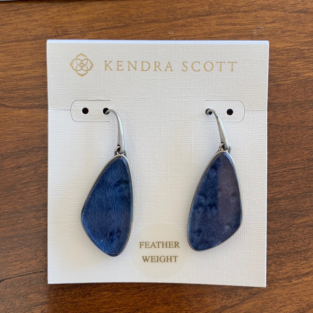 Kendra Scott Silver McKenna Drop Earrings